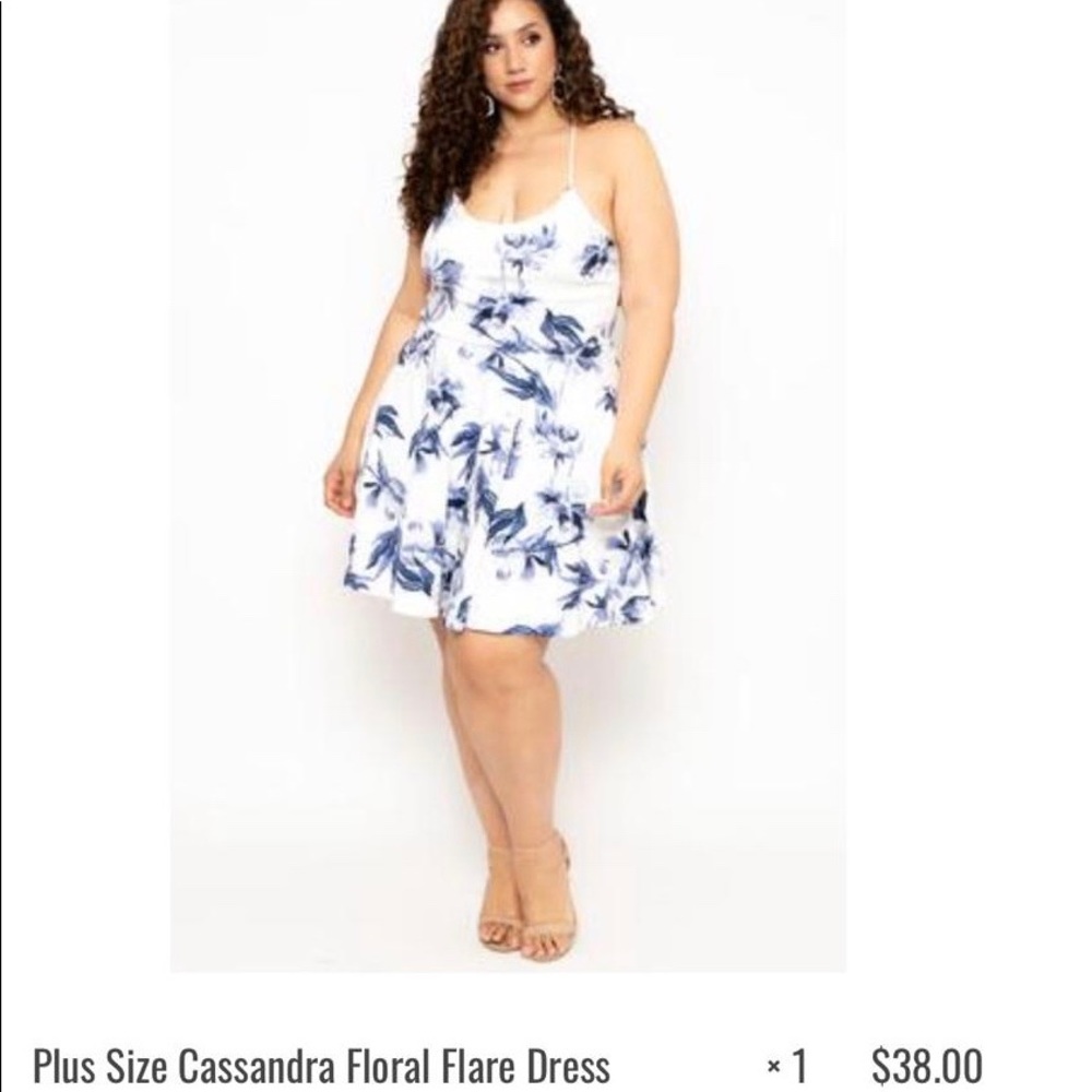 Cassandra floral flare dress